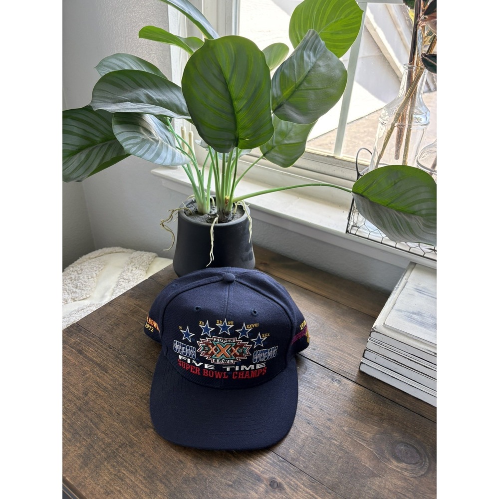 VTG 90s Dallas Cowboys 5X Super Bowl Champions Annco Hat Cap Wool Blend NWOT